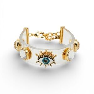 Kurt Geiger London Jelly Eye Bracelet in Crystal